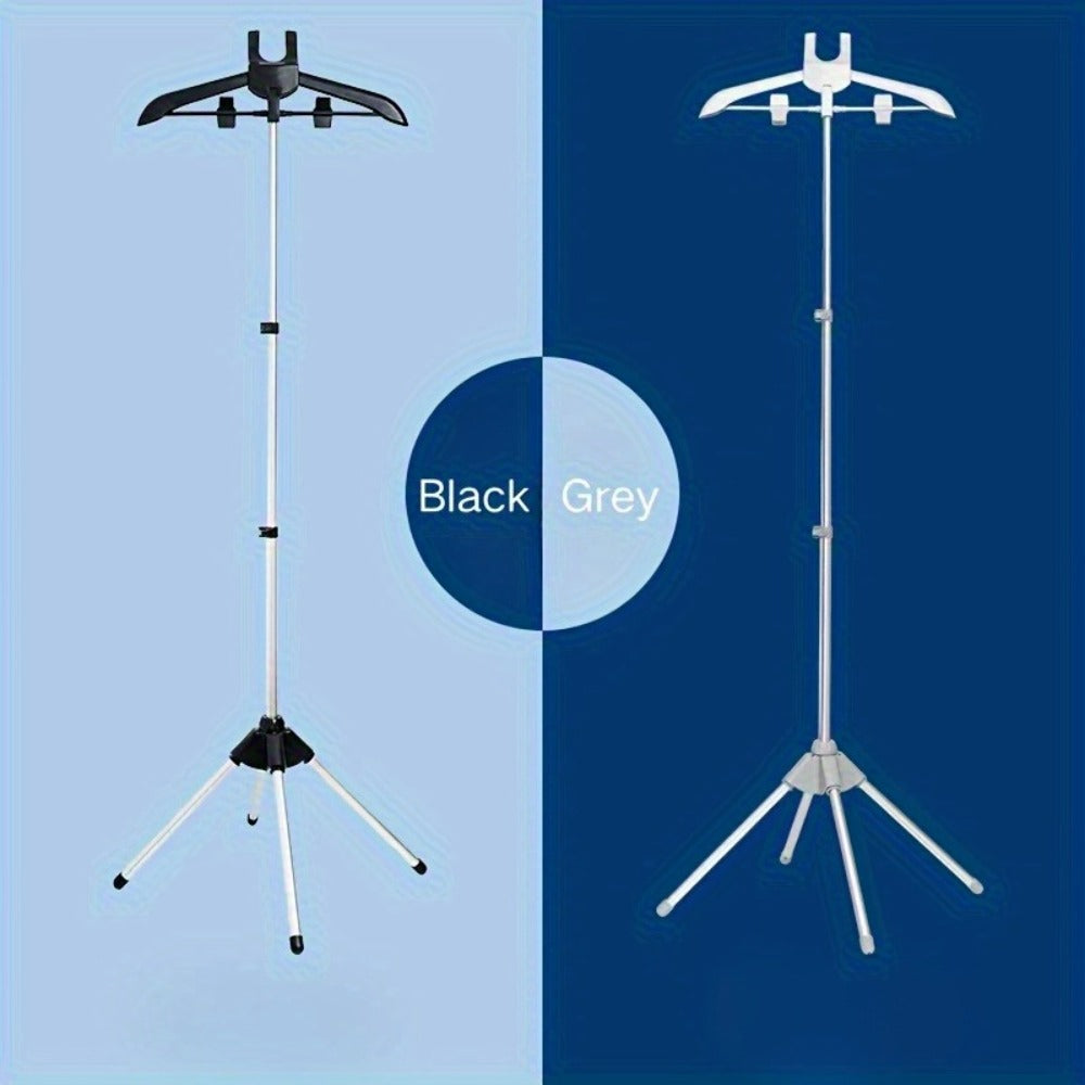 Clothes Drying Rack Foldable Height Adjustable Telescopic Ironing Rack, Aluminum Alloy Garment Rack with 360° Rotating Arm, Multi-Layer Hanging Drying Stand, Space-Saving Laundry R - product image 9