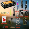 Outdoor Survival Kit 12-115 Piece – Unique Outdoor Gift Idea – Emergency Gear Set for Camping, Hiking & Survival, Multi-Tool Equipment for Men, Dad, Husband