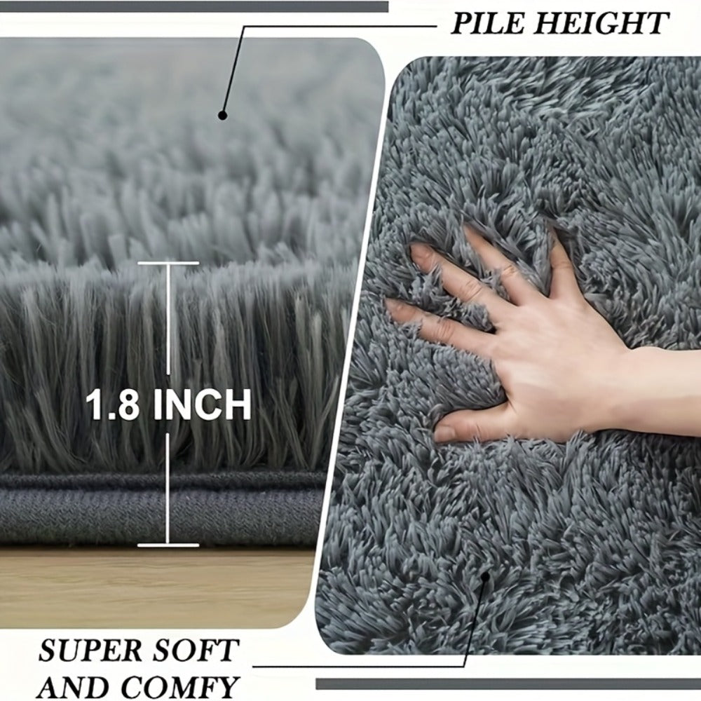 Tie-Dye Shaggy Fluffy Area Rug Non-Slip Machine Washable – Soft Plush Fuzzy Carpet for Bedroom, Living Room, Hallway & Dorm – 6 Colors, 4 Sizes: 2x6, 3x5, 6x9, 8x10 Ft - product image 4