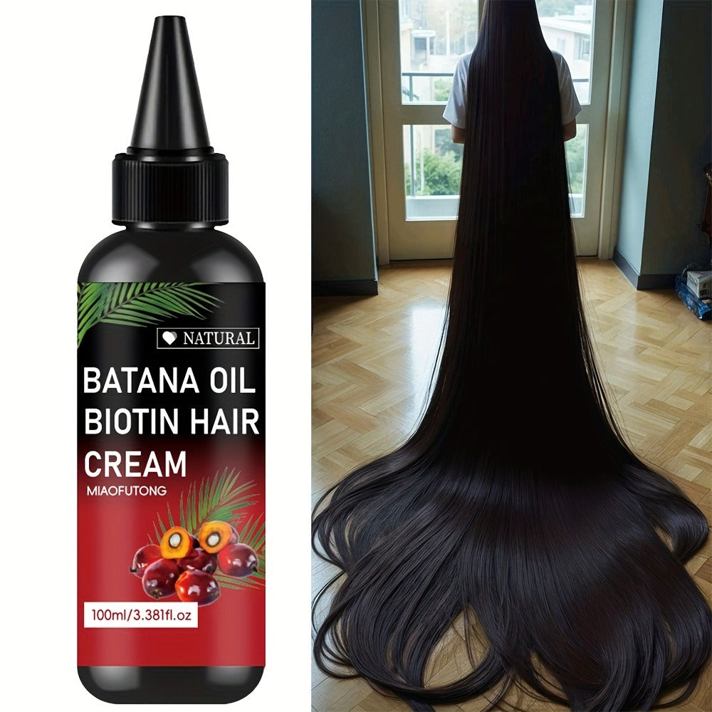 Batana Oil for Hair Growth with Rosemary & Biotin 100ml | Strengthening Scalp Treatment Oil | Prevents Breakage & Split Ends | For All Hair Types Women & Men 3.38oz - product image