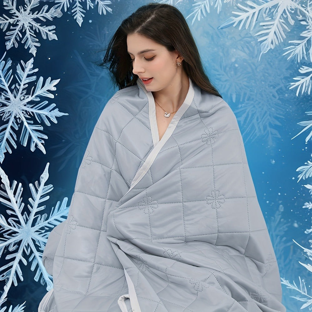 Cooling Blanket for Hot Sleepers – Lightweight Knit Acrylic Throw Blanket, Breathable Air-Cooled Comforter for Summer, Soft Moisture-Wicking Blanket in Throw Twin XL Queen King, Sk - product image 5