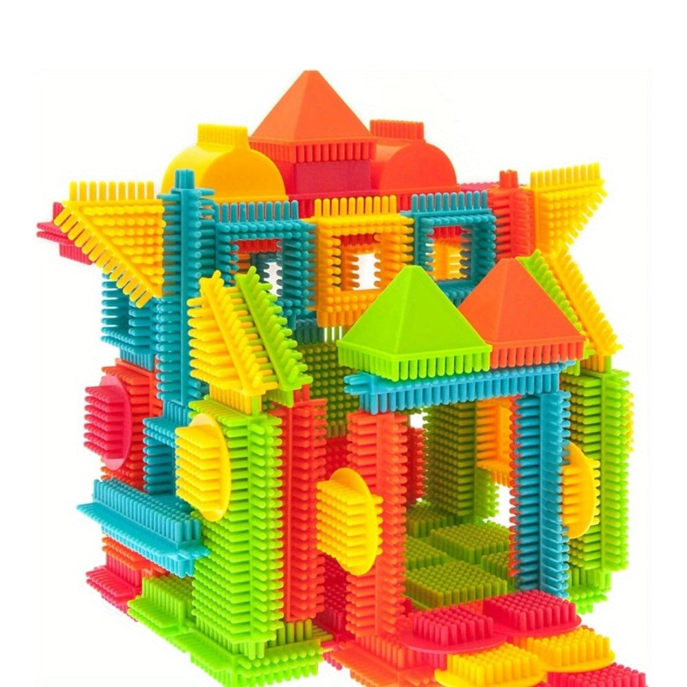 Soft Interlocking Brush Building Set, Sensory STEM Learning Toy for Kids Ages 2 3 4 5, Creative Open-Ended Educational Gift for Boys & Girls, Birthday - product image