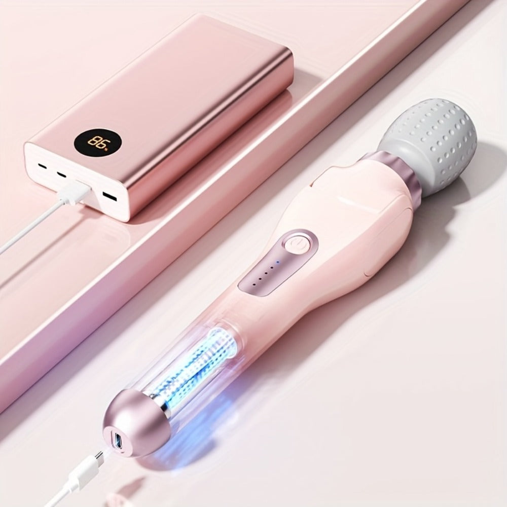 Electric Handheld Massager 180° Foldable Massage Stick | 5-Speed Vibration USB Rechargeable Rotating Head | Full Body Relief Neck Back Shoulder Leg Waist | Portable Cordless Massag - product image 4