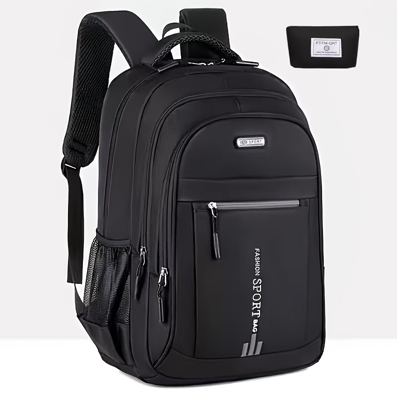 Business Travel Backpack for Men | Large Capacity Sturdy Nylon, Multi-Compartment, Adjustable Shoulder Straps, Dual-Purpose Campus & Work Bag | Available as - product image