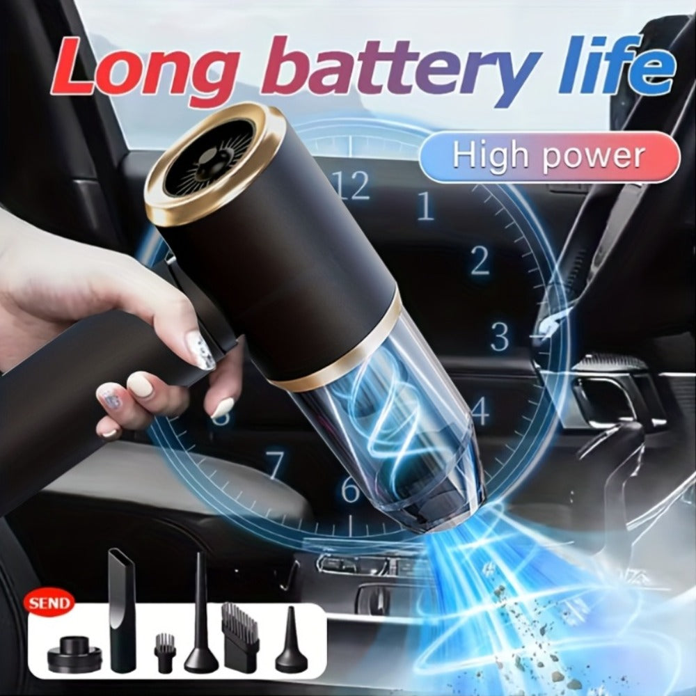 2-in-1 Handheld Vacuum Blower USB Rechargeable Cordless Mini Vacuum Cleaner Blow Suction Mode with Filter Dust Cup for Home Car Office Keyboard Lightweight - product image 6