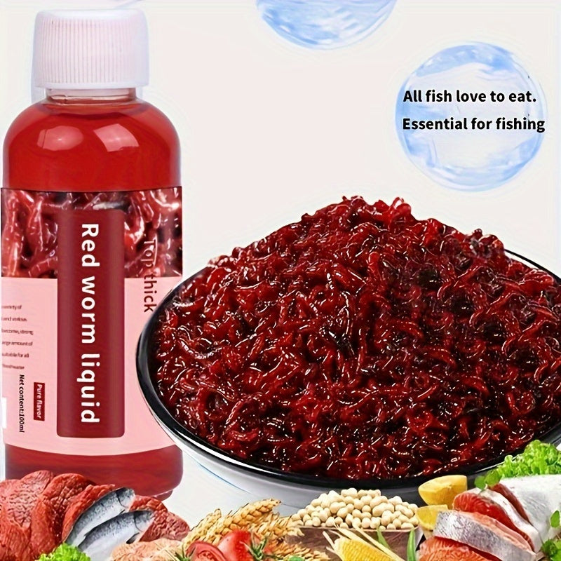 Liquid Fish Bait Red Worm Attractant – 100ml Concentrated Fish Attractant Scent Lure – Powerful Fishing Bait Enhancer for Trout, Carp, Bass, Cod - product image 3