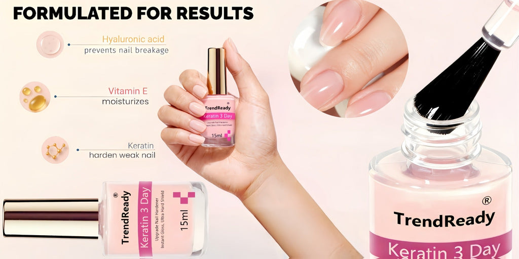 Nail Strengthener 2 Pack 4-in-1 Natural Protein Hardener — Extra Strong Fast Drying Nail Growth Treatment Base Coat for Weak Brittle Splitting Nails, Women Men All Nail Types - product image 15