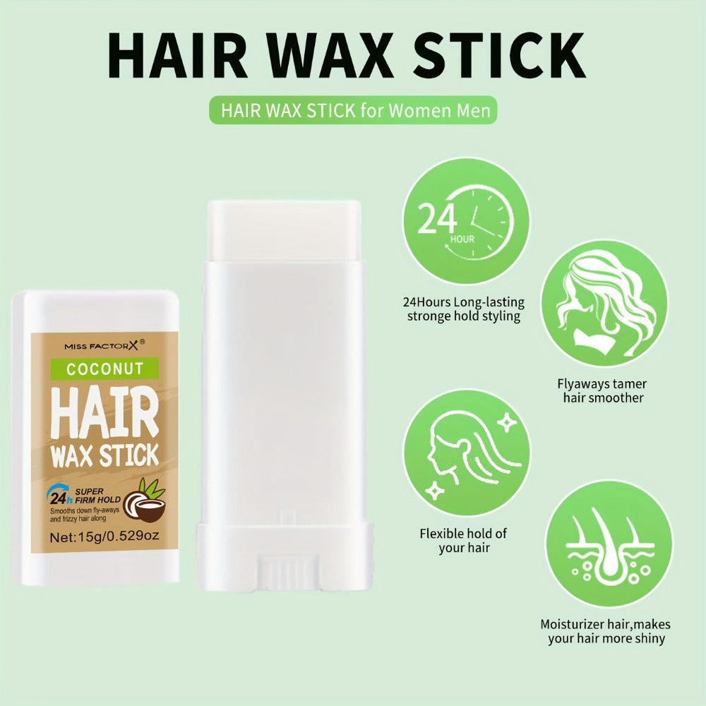 Hair Wax Stick 5 Pack Flyaway Control Edge Control with Jojoba Oil – Fragrance Free Non-Greasy Strong Hold Slick Back Styling Wax for Women Men All Hair Types - product image 9