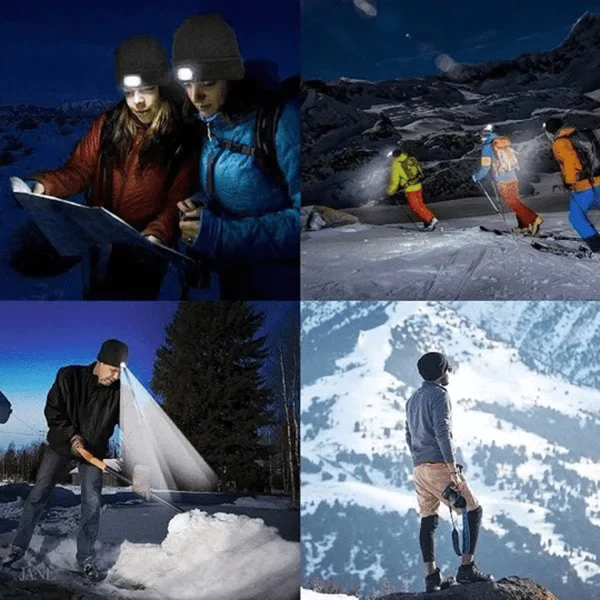 LED Beanie Light with Built-In Rechargeable Headlamp Hat for Indoor & Outdoor Lighting - product image 8