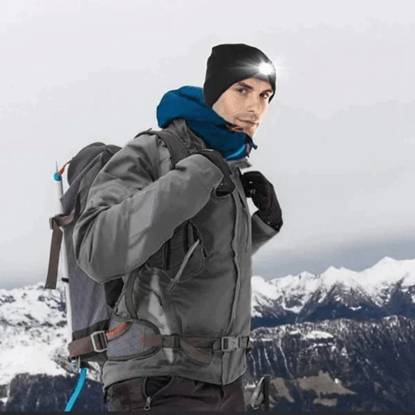 LED Beanie Light with Built-In Rechargeable Headlamp Hat for Indoor & Outdoor Lighting - product image 11
