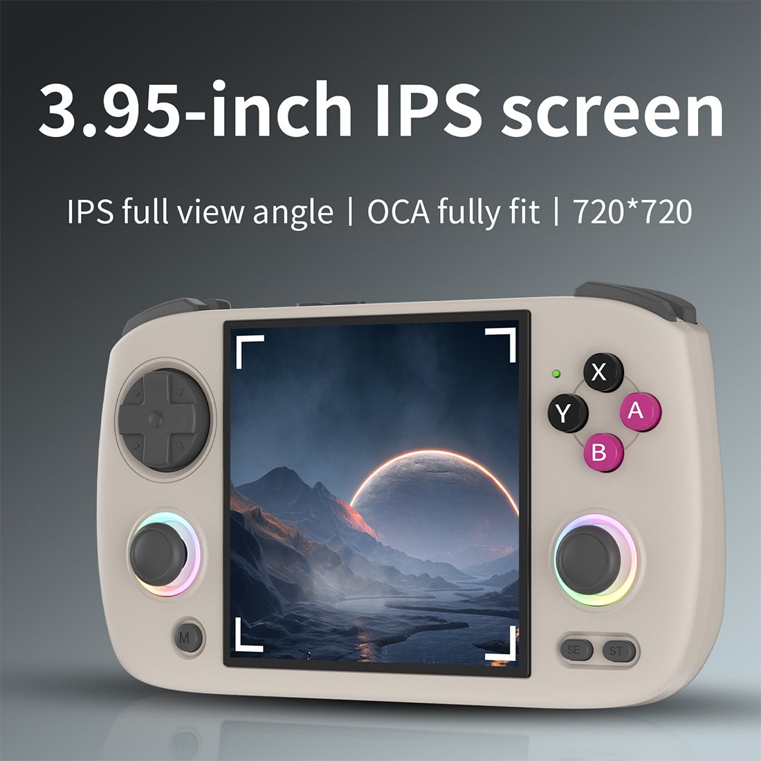 Unique Square 3.95" IPS 720x720 RGB Linux 30 Emulators 3800mAh Carry-along Gaming | Anbernic RG CubeXX Retro Handheld Game Console