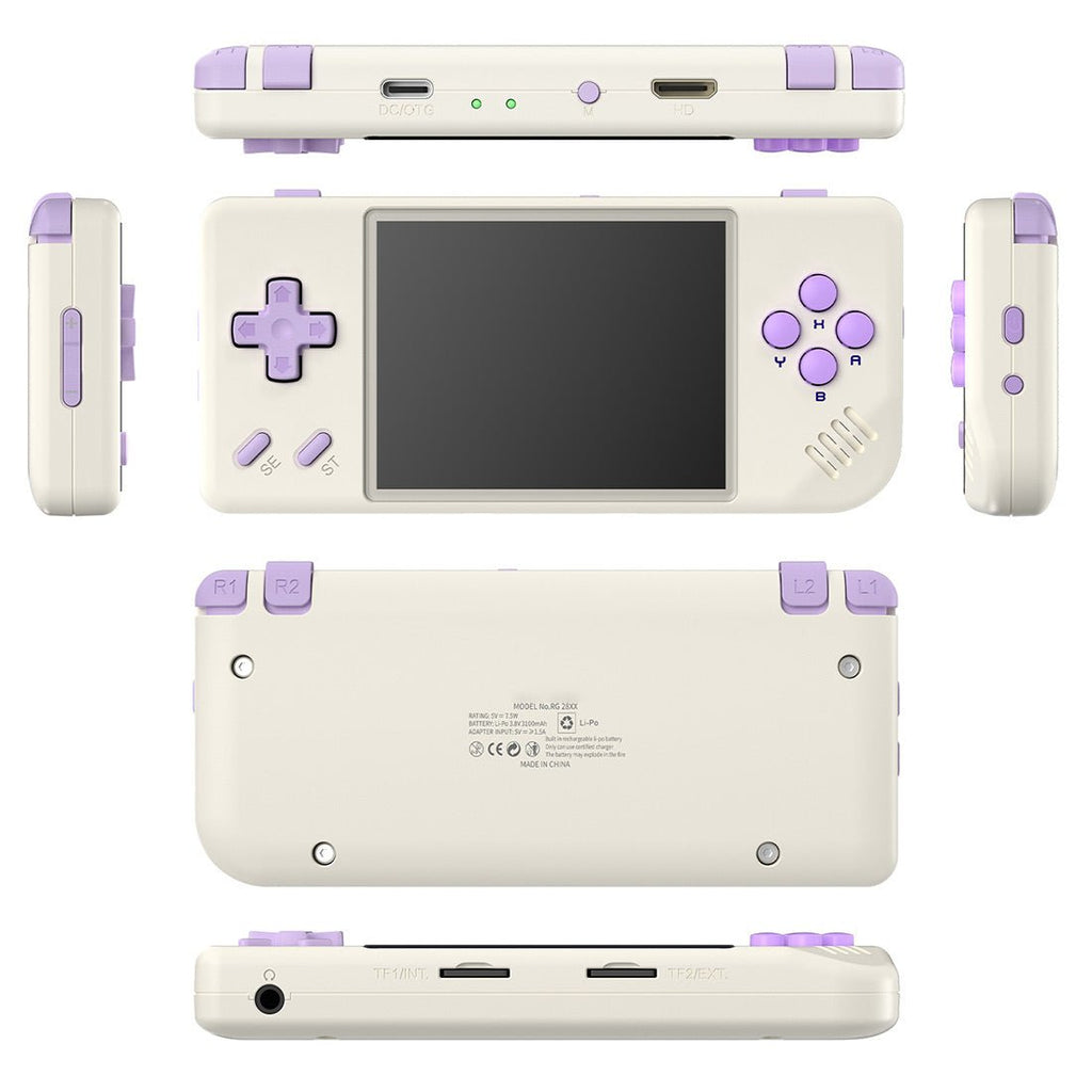 Space-saving Pocket Linux 2.8" IPS HDMI 30 Emulators 3100mAh 122g 4 Colors Portable Gaming – Anbernic RG28XX Retro Handheld Game Console