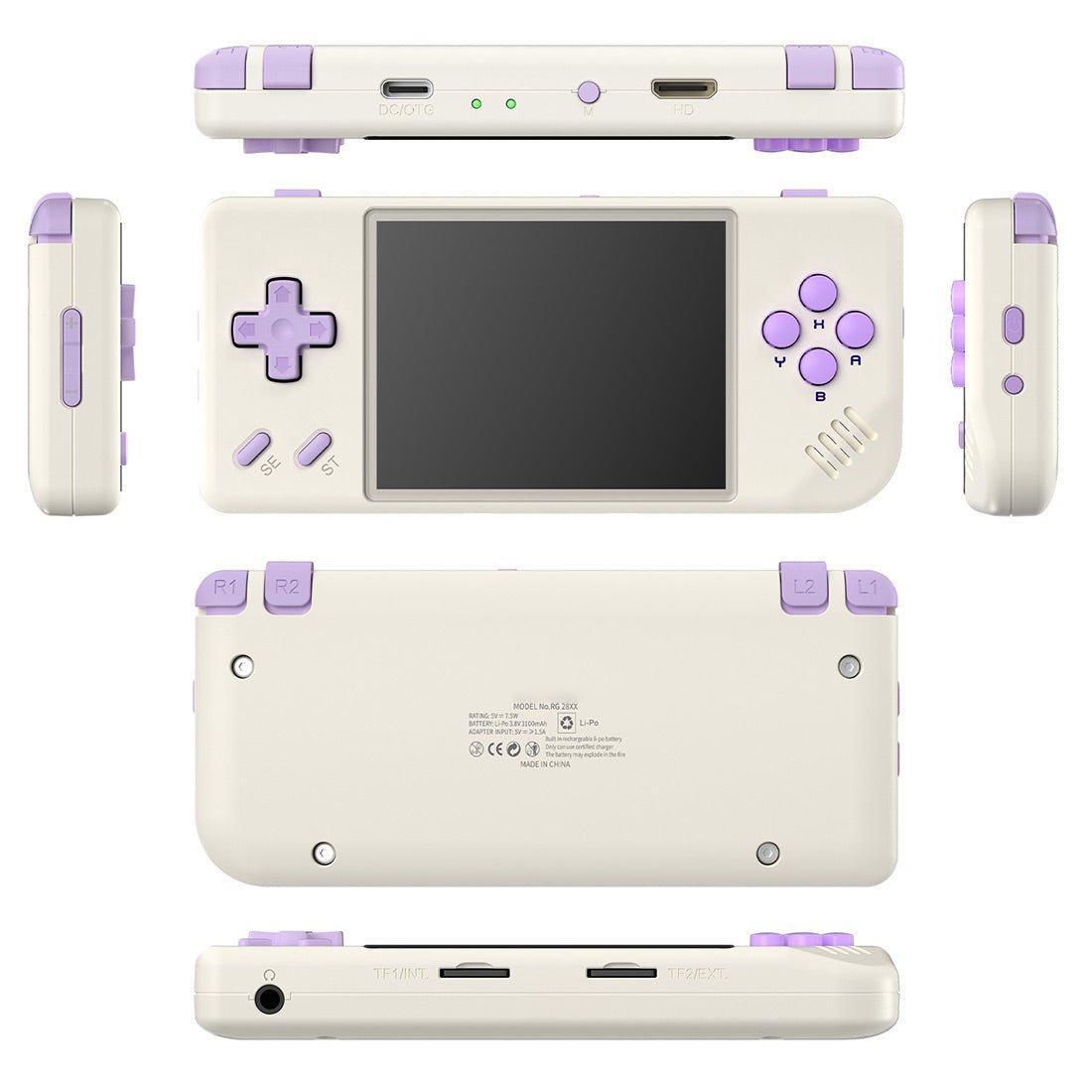 Space-saving Pocket Linux 2.8" IPS HDMI 30 Emulators 3100mAh 122g 4 Colors Portable Gaming – Anbernic RG28XX Retro Handheld Game Console