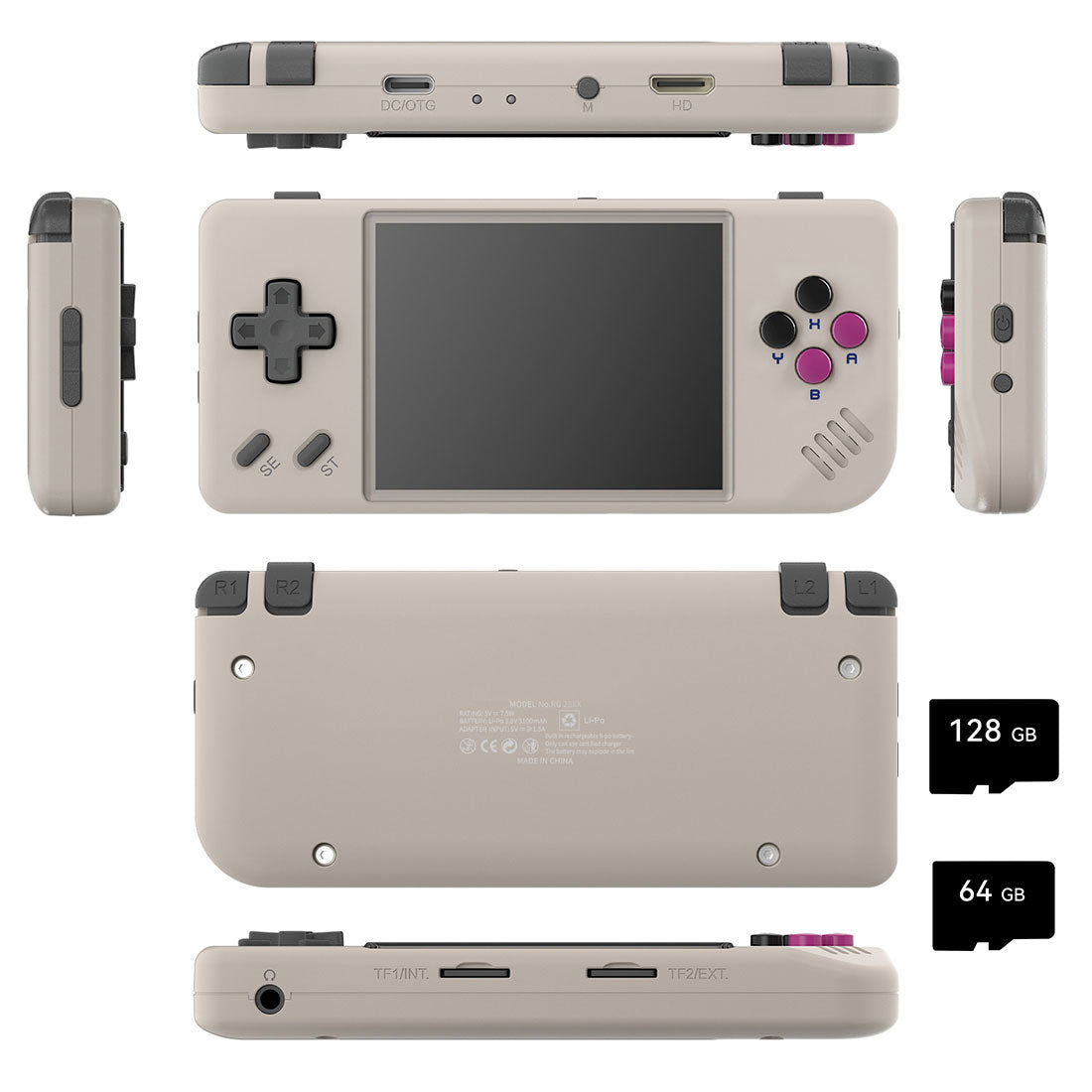 Space-saving Pocket Linux 2.8" IPS HDMI 30 Emulators 3100mAh 122g 4 Colors Portable Gaming – Anbernic RG28XX Retro Handheld Game Console