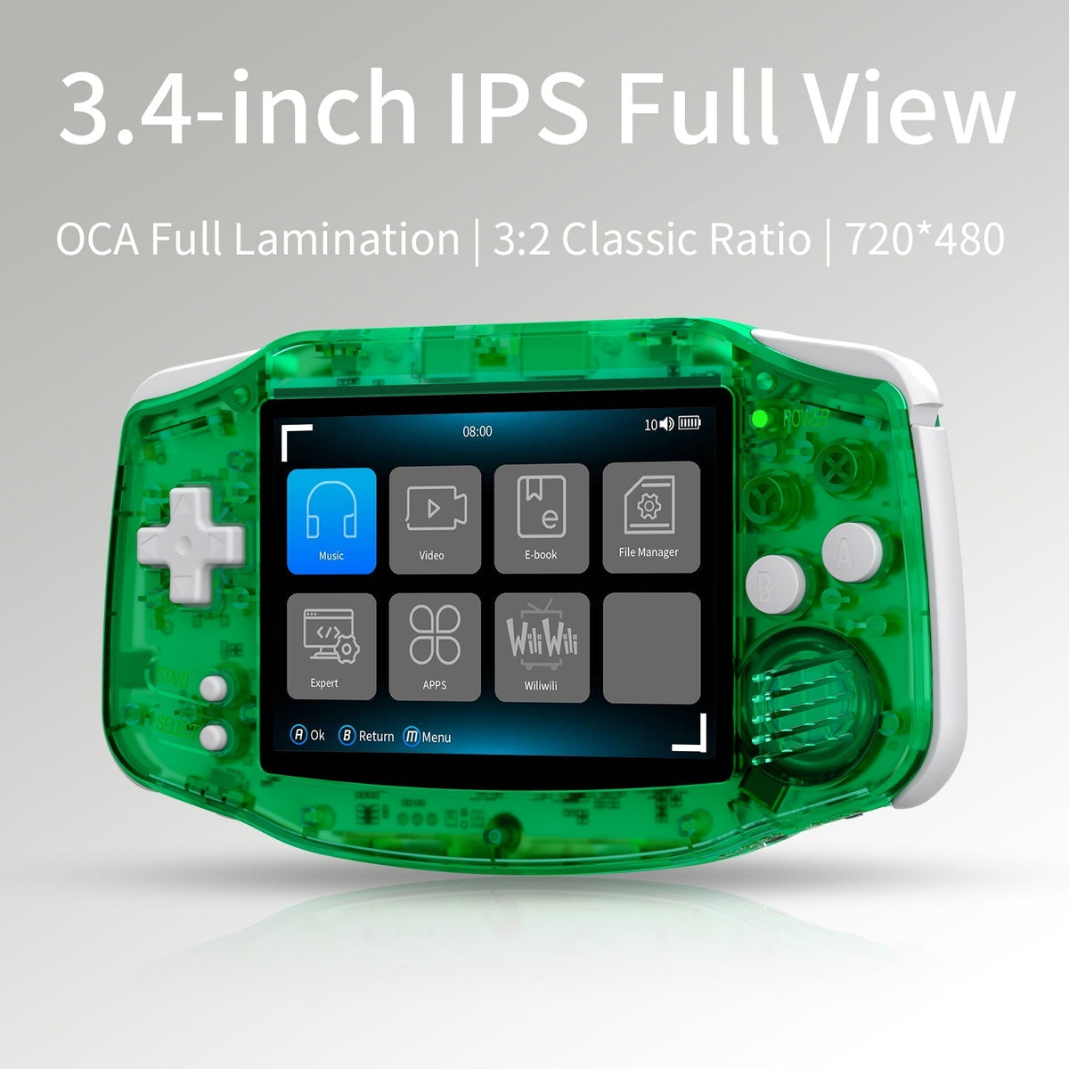 Anbernic RG34XX Retro Handheld Game Console | GBA Style Linux 3.4" IPS 720x480 Mini HDMI 30 Emulators 3500mAh 5 Colors Portable Gaming - product image 13