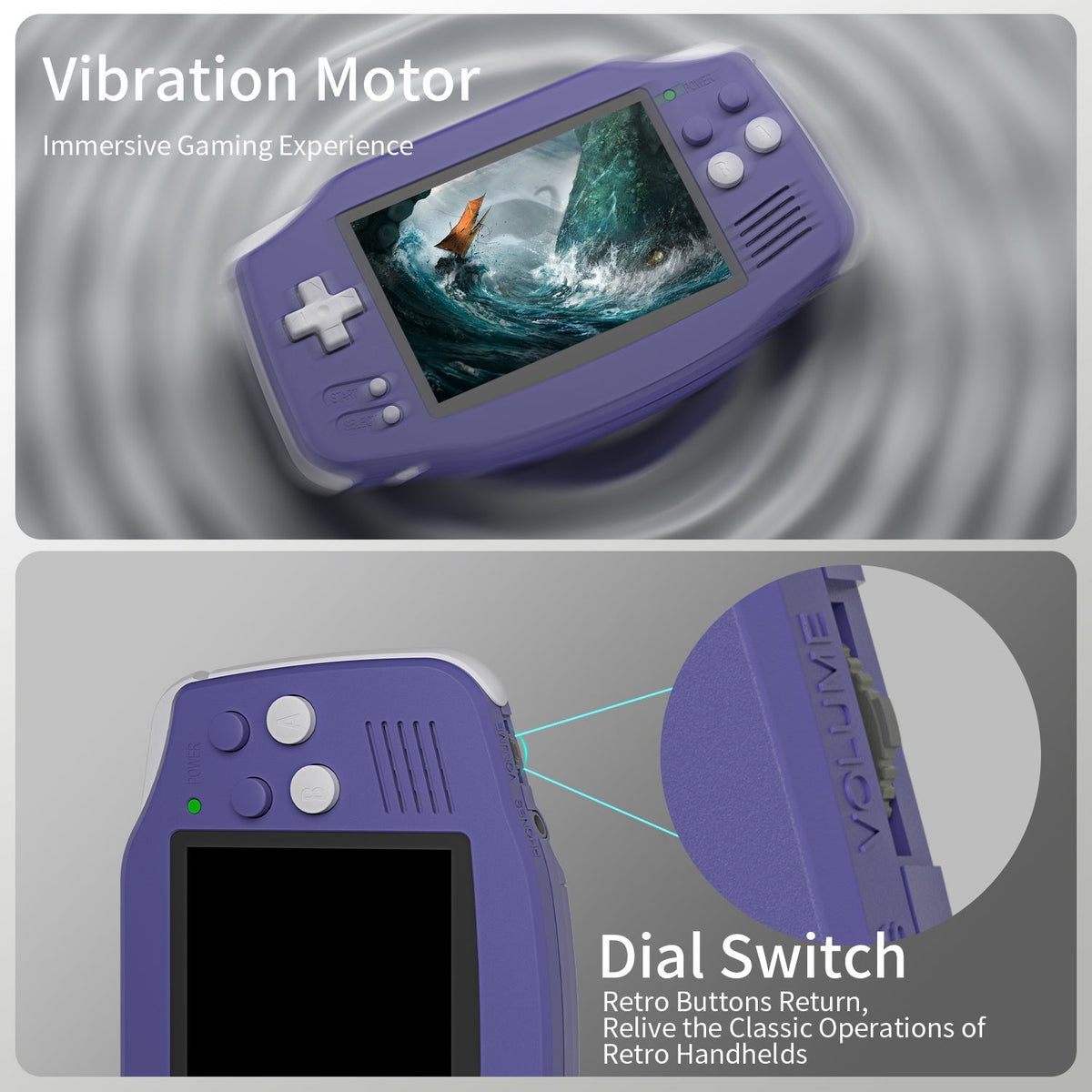 Anbernic RG34XX Retro Handheld Game Console | GBA Style Linux 3.4" IPS 720x480 Mini HDMI 30 Emulators 3500mAh 5 Colors Portable Gaming