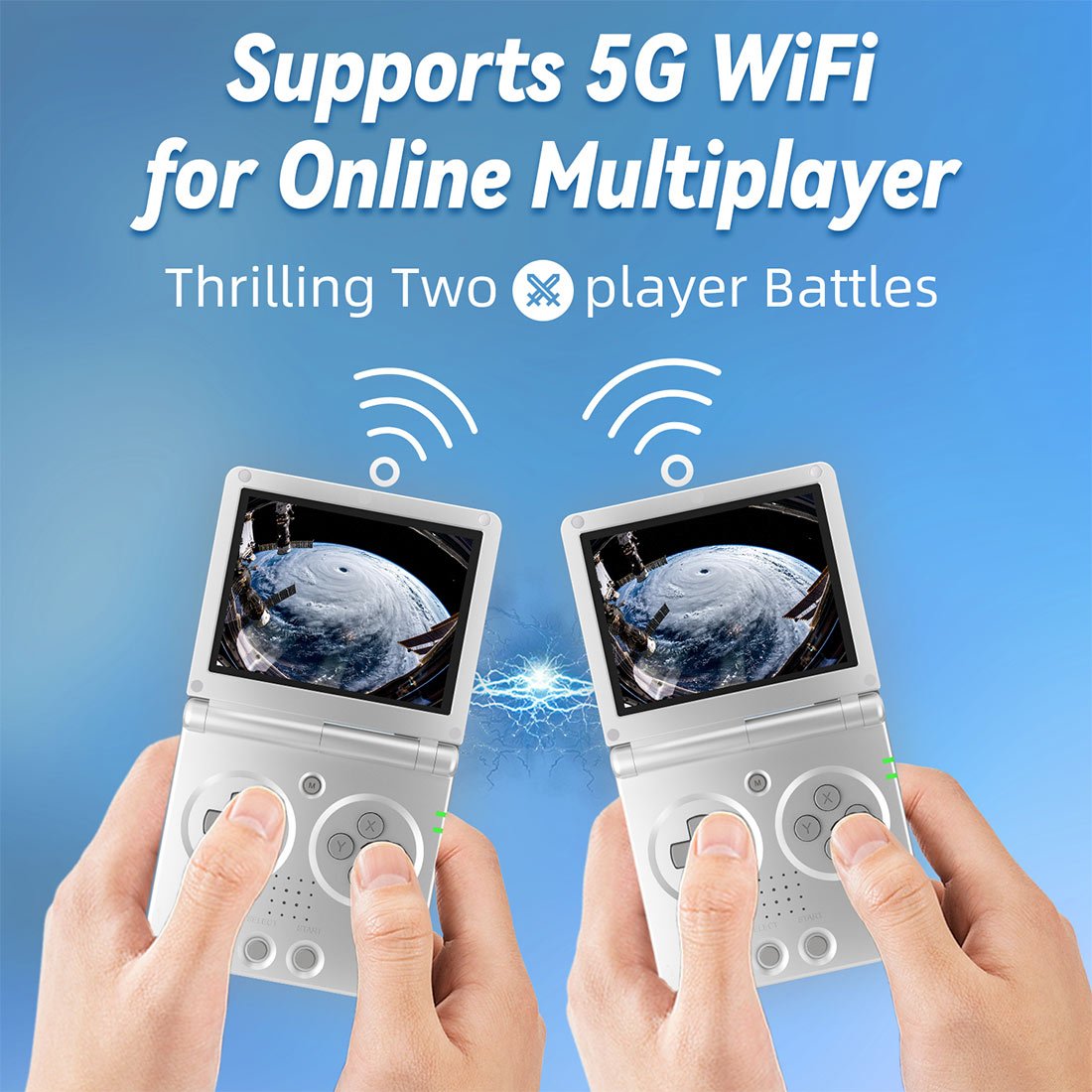 Anbernic RG35XXSP Flip Handheld Game Console Linux Clamshell GBA SP Style IPS HDMI Retro Emulator 3300mAh 30+ Systems Wi-Fi Bluetooth for Everyday Use