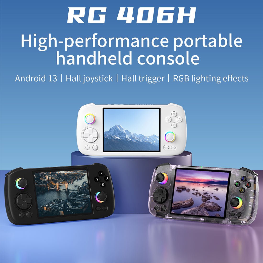 Anbernic RG406H Handheld Game Console Android 13 Horizontal IPS RGB USB-C 1080p Retro Emulator 5000mAh 8GB RAM Wi-Fi Bluetooth for Everyday Use