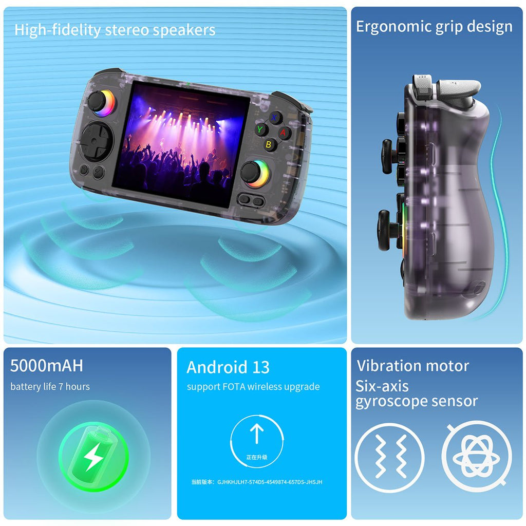 Anbernic RG406H Handheld Game Console Android 13 Horizontal IPS RGB USB-C 1080p Retro Emulator 5000mAh 8GB RAM Wi-Fi Bluetooth for Everyday Use