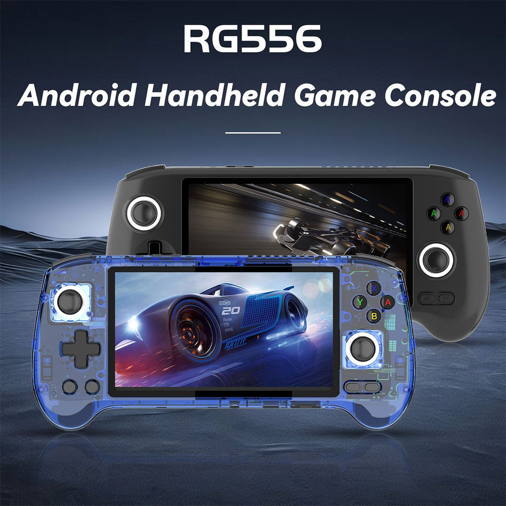 Anbernic RG556 Android 13 AMOLED Retro Handheld Game Console 5.48-Inch 1080p Hall Joystick Active Cooling HDMI 8GB RAM 30+ Emulators PS2 GameCube Upgraded Gaming Gift