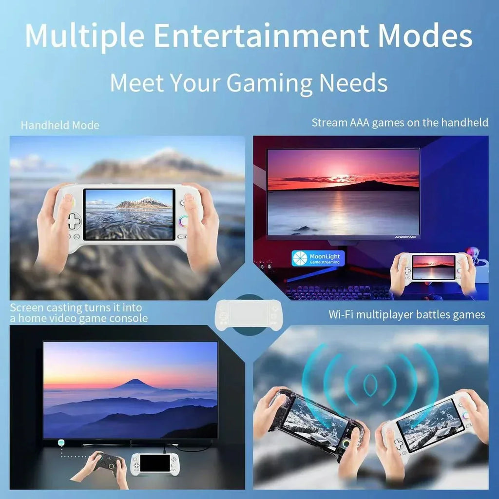 Anbernic RG557 Android 14 AMOLED Retro Handheld Game Console 5.48-Inch 1080p Dimensity 8300 12GB RAM 256GB WiFi 6E 5500mAh Hall Effect Triggers RGB Joystick - product image 10