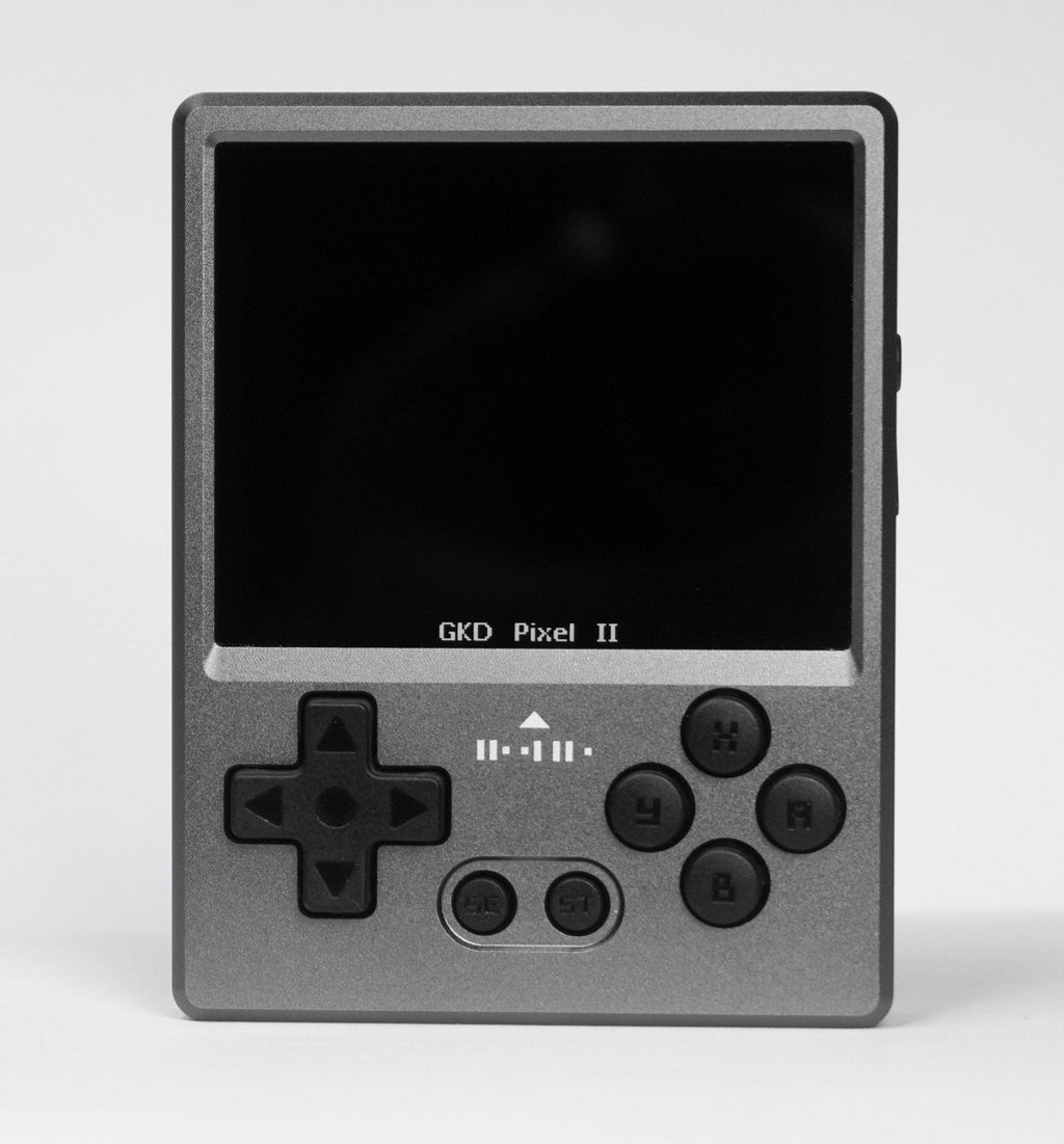 GKD Pixel 2 CNC Aluminum Retro Handheld Game Console 2.4-Inch IPS Full-Lamination OTG Vibration Feedback 64GB Preloaded Games Upgraded Metal Pocket Gaming Gift
