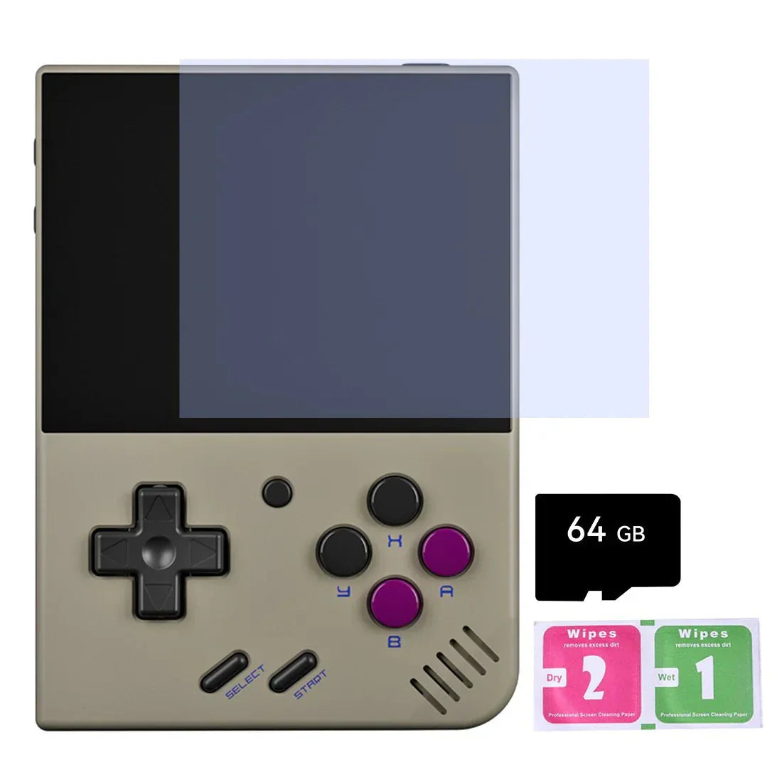 Miyoo Mini Plus Retro Handheld Game Console 3.5-Inch IPS 640x480 Onion OS 30+ Emulators Wi-Fi NES SNES GBA PS1 Travel-friendly Pocket Retro Gaming Gift