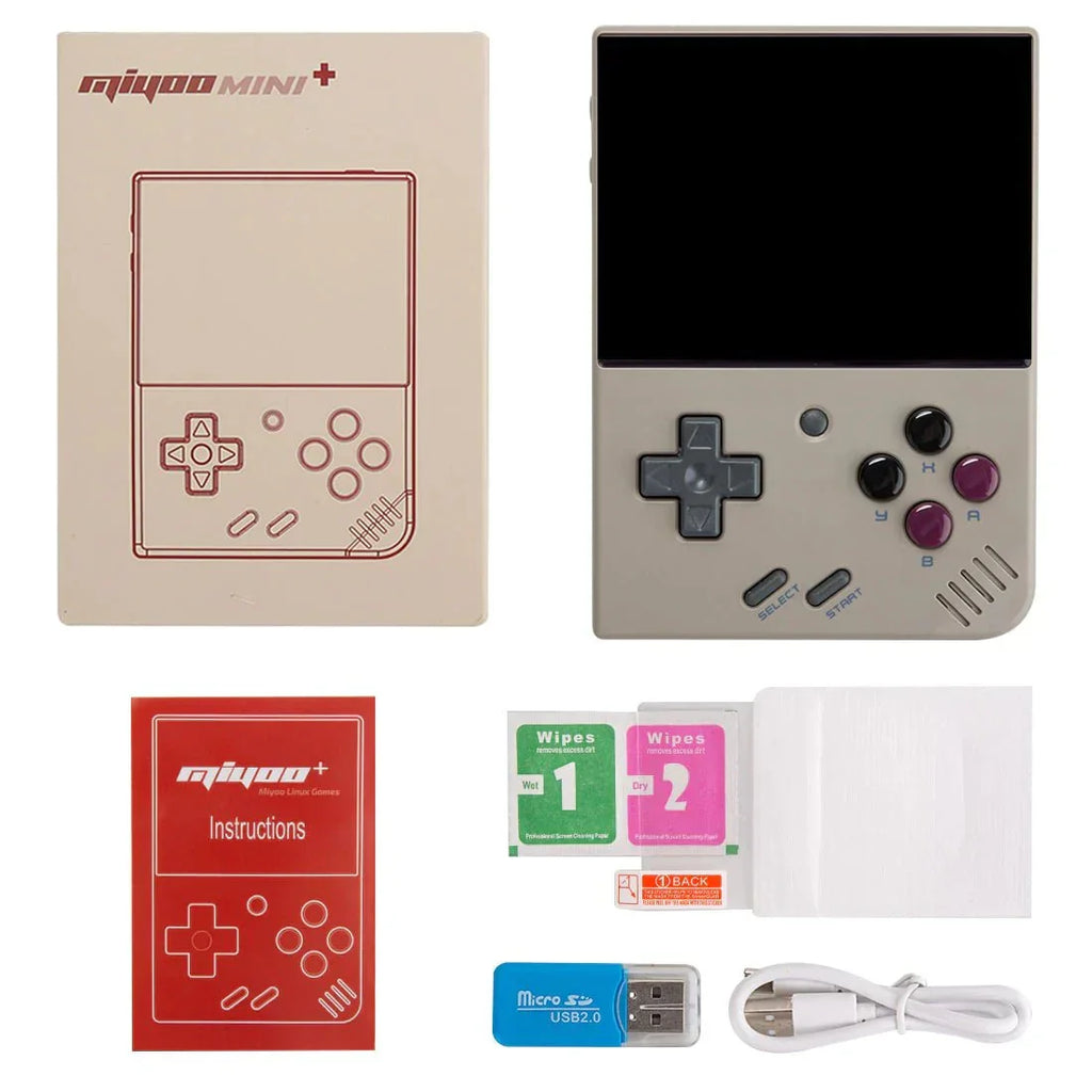 Miyoo Mini Plus Retro Handheld Game Console 3.5-Inch IPS 640x480 Onion OS 30+ Emulators Wi-Fi NES SNES GBA PS1 Travel-friendly Pocket Retro Gaming Gift - product image 3