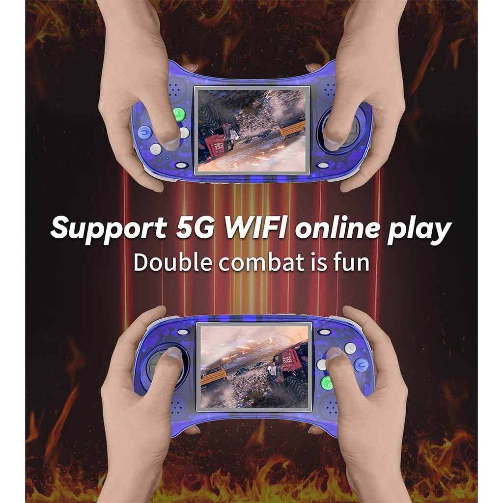 Anbernic RG ARC-S Arcade Six-Key Retro Handheld Game Console Linux 4" IPS HDMI 20+ Emulators Fighting Games 3500mAh Travel-friendly Emulator for Street Fighter Metal Slug Beat-Em-Up Fans 2 Colors