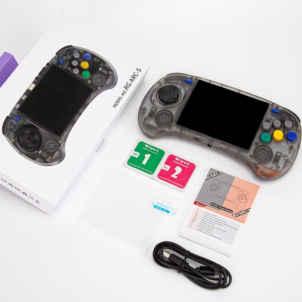Anbernic RG ARC-S Arcade Six-Key Retro Handheld Game Console Linux 4" IPS HDMI 20+ Emulators Fighting Games 3500mAh Travel-friendly Emulator for Street Fighter Metal Slug Beat-Em-Up Fans 2 Colors