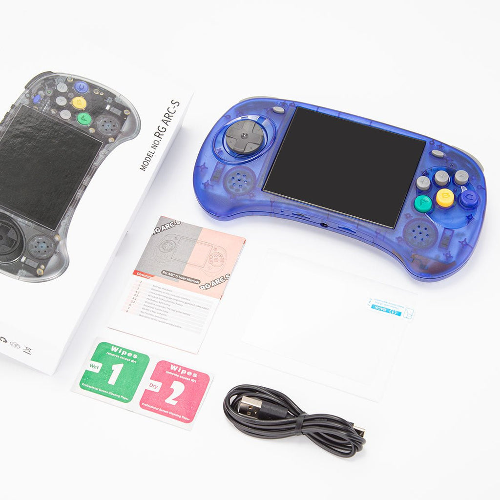 Anbernic RG ARC-S Arcade Six-Key Retro Handheld Game Console Linux 4" IPS HDMI 20+ Emulators Fighting Games 3500mAh Travel-friendly Emulator for Street Fighter Metal Slug Beat-Em-Up Fans 2 Colors
