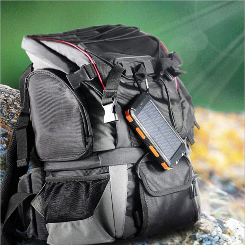 Solar Power Bank 10000mAh Waterproof Travel-friendly Charger with LED Light - product image 4