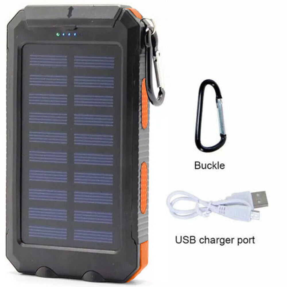 Solar Power Bank 10000mAh Waterproof Travel-friendly Charger with LED Light - product image 10
