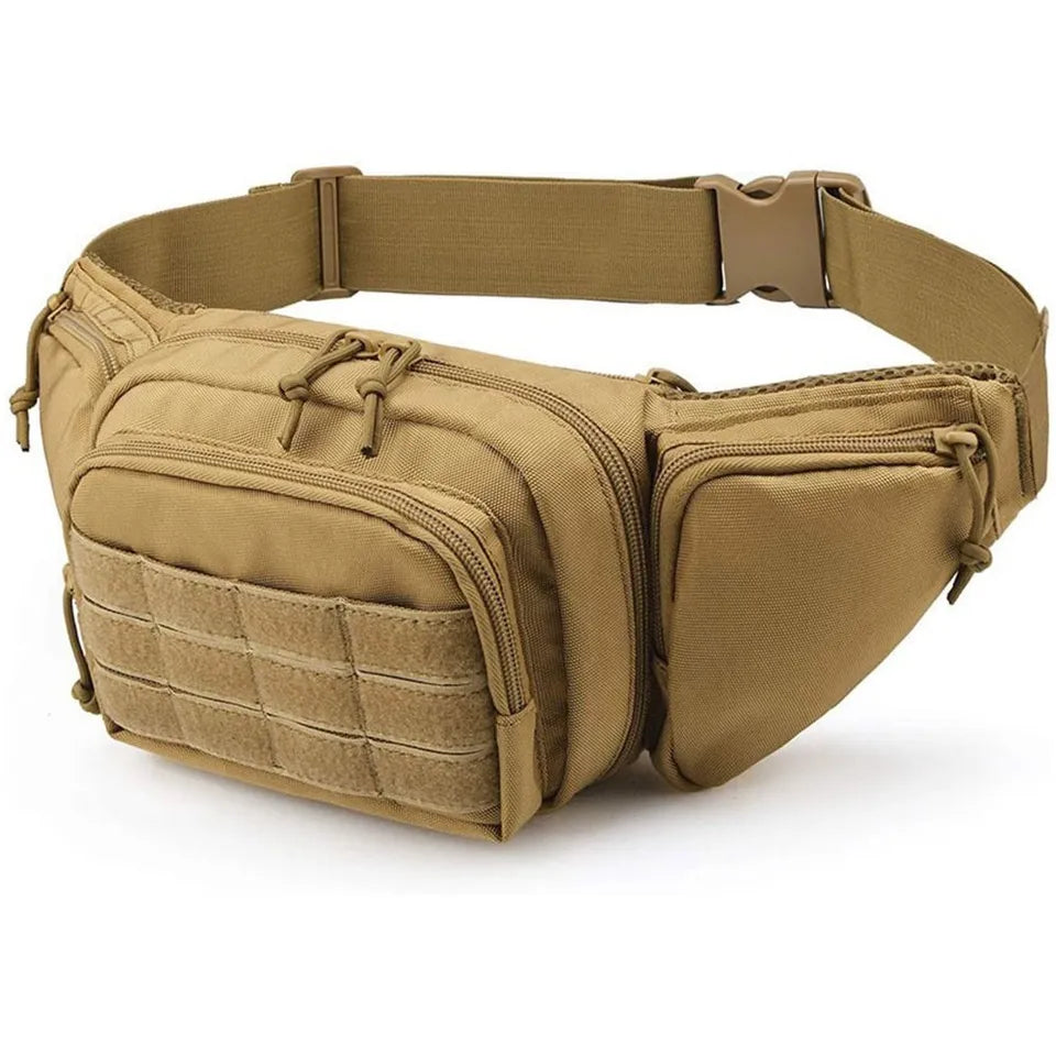 Tactical Pistol Waist Pack Holster Bag with MOLLE System | Concealed Carry Fanny Pack