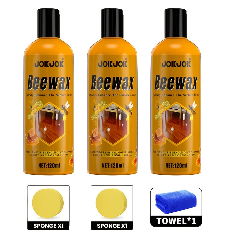Beeswax Wood Polish & Repair Kit, Natural Wood Furniture Care Wax Deeply Moisturizes, Removes Scratches & Dullness, Restores Shine on Solid Wood Furniture, Floors, Countertops, Doo - product image 17