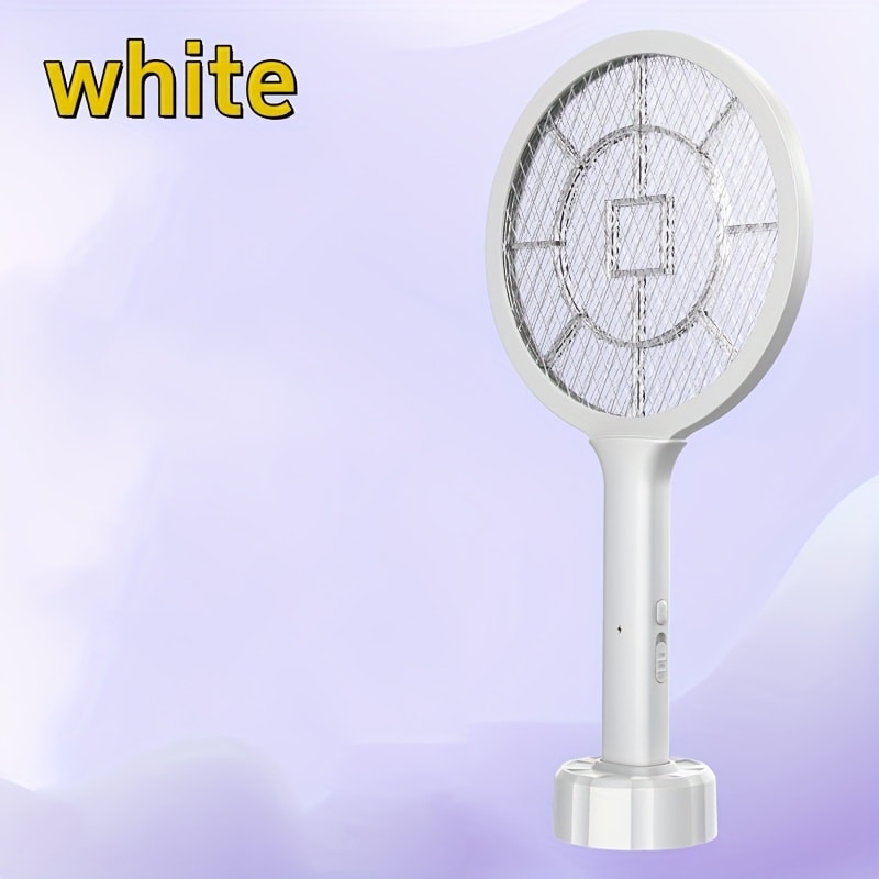 Electric Mosquito Swatter Racket Bug Zapper with LED Night Light & USB Charging, Handheld Insect Killer with Base Stand, Dual Mode Mosquito Lure Lamp for Home, Office & Outdoor Use - product image 13