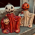 Halloween Pumpkin Wizard Resin Figurine 2-Pack – Spooky Desktop Ornament & Bookshelf Decor, Skeleton Gnome Tabletop Statue for Halloween Home Decor & Seasonal Display - product image 7