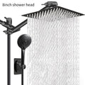 Rain Shower Head with Handheld Spray Combo 8 10 12 Inch High Pressure Rainfall Showerhead Adjustable Arm Wall Mount Chrome Black Bathroom - product image 17