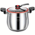 Stainless Steel Quick Cooking Pot with Lid Large Capacity – Food-Grade Non-Stick Scratch-Resistant Saucepan | Induction & Gas Stove Compatible Stew Soup Pot Even Heating Kitchen Co - product image 13