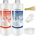 Fast-Curing Epoxy Resin Kit Low Odor Bubble-Free Non-Yellowing – 2-Part Casting Resin for Jewelry Accessories River Tabletops Crafts & Handicrafts, 32oz or 80oz - product image 15