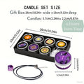Scented Candle Gift Set 7 Soy Wax Candles with Natural Crystal Pendants 7 Colors Aromatherapy Candles for Home Decor Yoga Meditation Christmas Halloween Birthday Gift for Women Men - product image 11