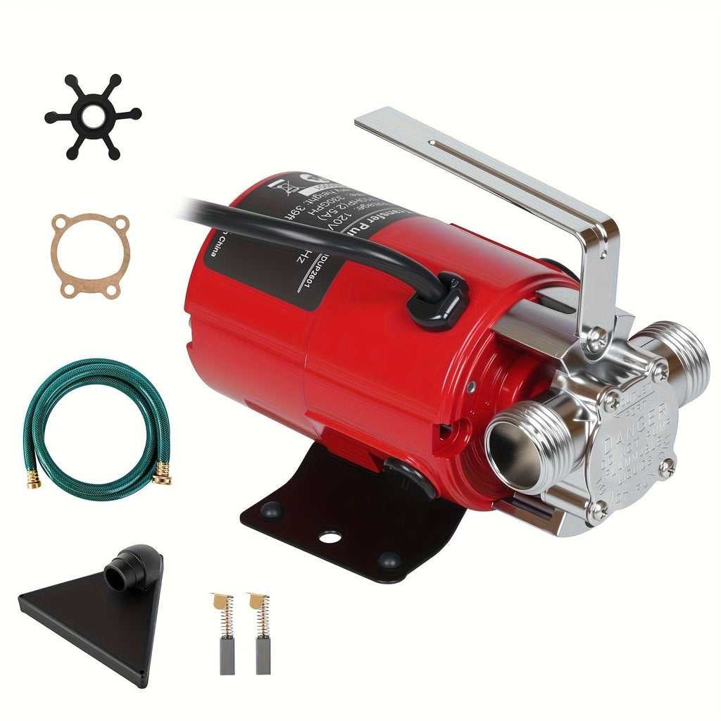 Portable Electric Water Pump 330 GPH – 1/10 HP 120V Heavy Duty Utility Pump with Hose, High-Flow Water Transfer Pump for Pool Drain, Flood Removal, Sump, Aquarium & Household Water - product image 9