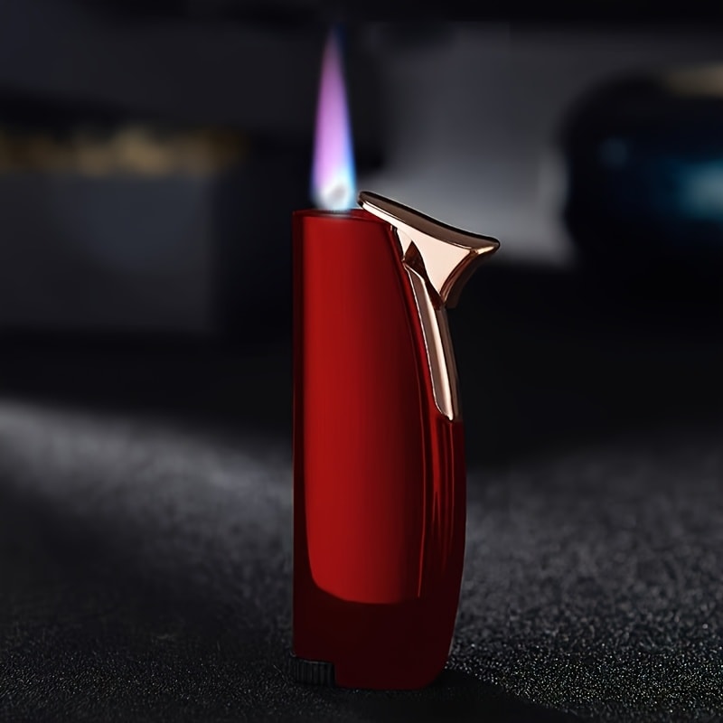 Windproof Lighter 2-Pack – Slim Portable Pocket Lighter with Mirror Finish, Refillable Butane Flame, Fashionable Gift for Men & Women, Available in 8 Colors (Red, Black, White, Sil - product image 29