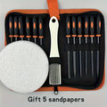 Rasp File Set Premium T12 Forged Alloy Steel - 14/16/17pcs Wood Rasp Set with Flat, Triangular, Semi-Circular & Round Rasps, for Woodworking, Metalworking & DIY, Includes Storage B - product image 17