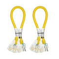 Heavy Duty Extension Cord Splitter Tri-Tap 2-Pack – 15A SJTW Contractor Grade, LED Lighted Plug, 2ft Yellow Jacket for Outdoor & Job Site Use - product image 16