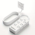 Charging Station Power Strip 18-in-1 with 12 AC Outlets 4 USB-A 2 USB-C Ports Surge Protector Flat Plug 5FT PVC Extension Cord Fire-Resistant for Home Office Travel Desk White Blac - product image 13