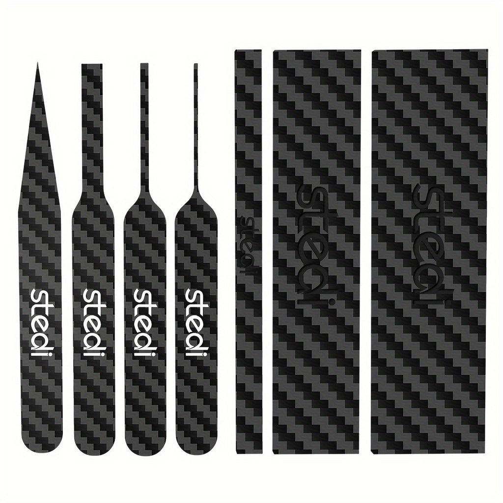 Carbon Fiber Sanding Sticks Set of 7, Hobby Model Sanding Tools with 4 Detail Polishing Boards, 3 Sizes 3"x0.6" 3"x0.4" 3"x0.2" for Scale Models Miniatures Gunpla - product image 8