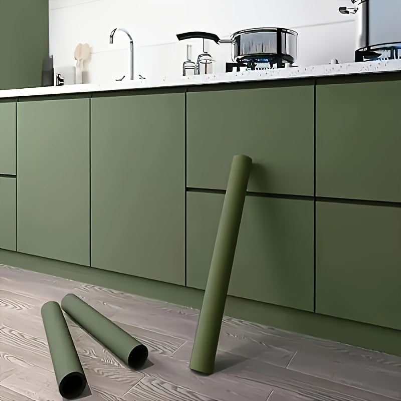 Peel and Stick Wallpaper Textured Matcha Green | Self-Adhesive Contact Paper 23.62"x118.1" Roll | Removable Wall Covering for Kitchen Bathroom Living Room Bedroom Decor - product image 11