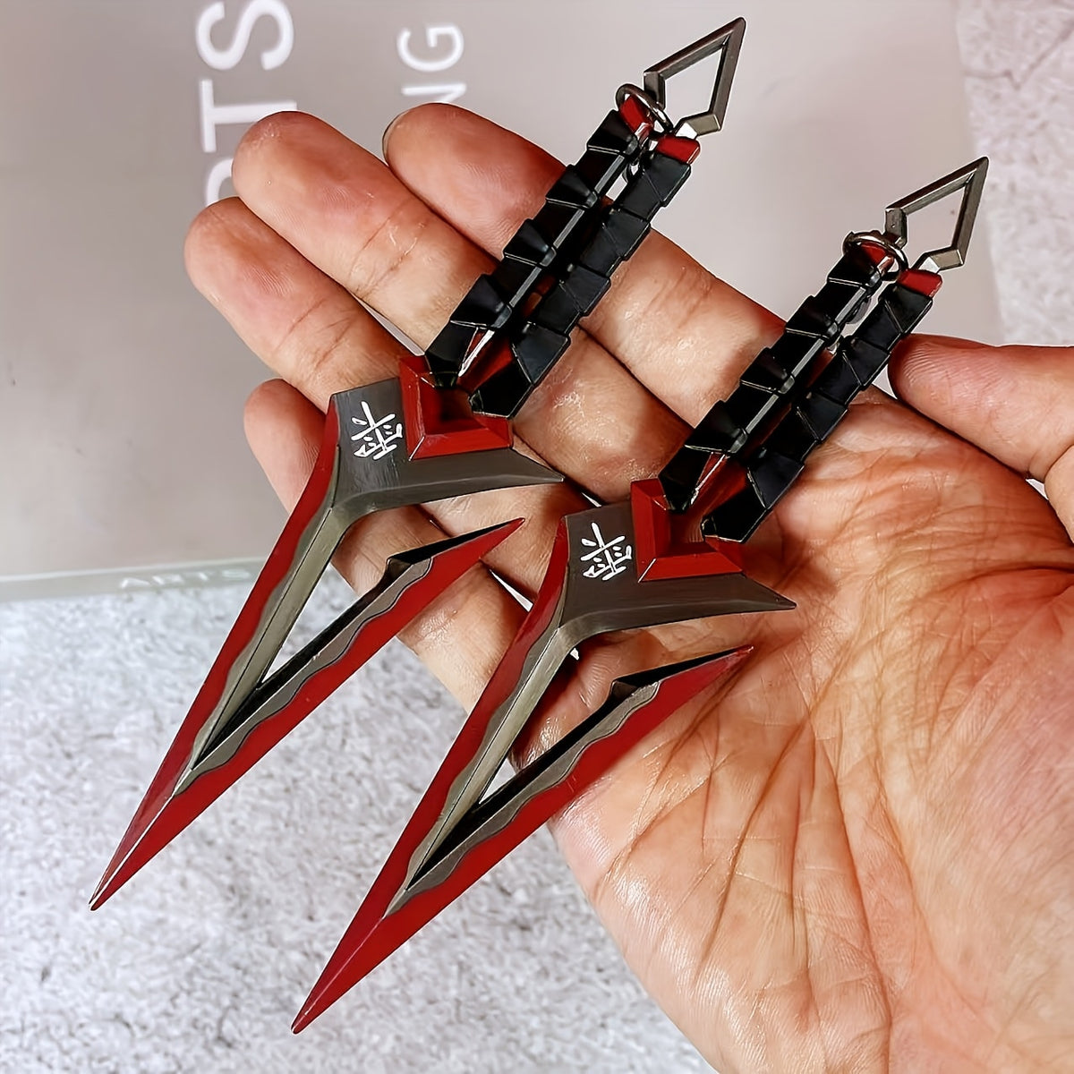 Ninja Kunai Cosplay Prop Safe No-Sharp Edges 25in | Anime Shuriken Katana Samurai Sword Toy, Japanese Ninja Star Knife for Kids & Adults Halloween Cosplay - product image 12